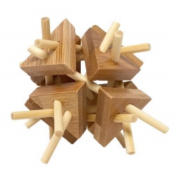 Dřevěný hlavolam - Bamboo Triangles