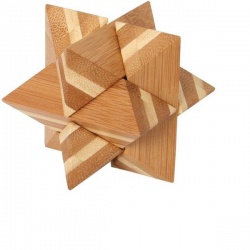 Dřevěný hlavolam - Bamboo Star